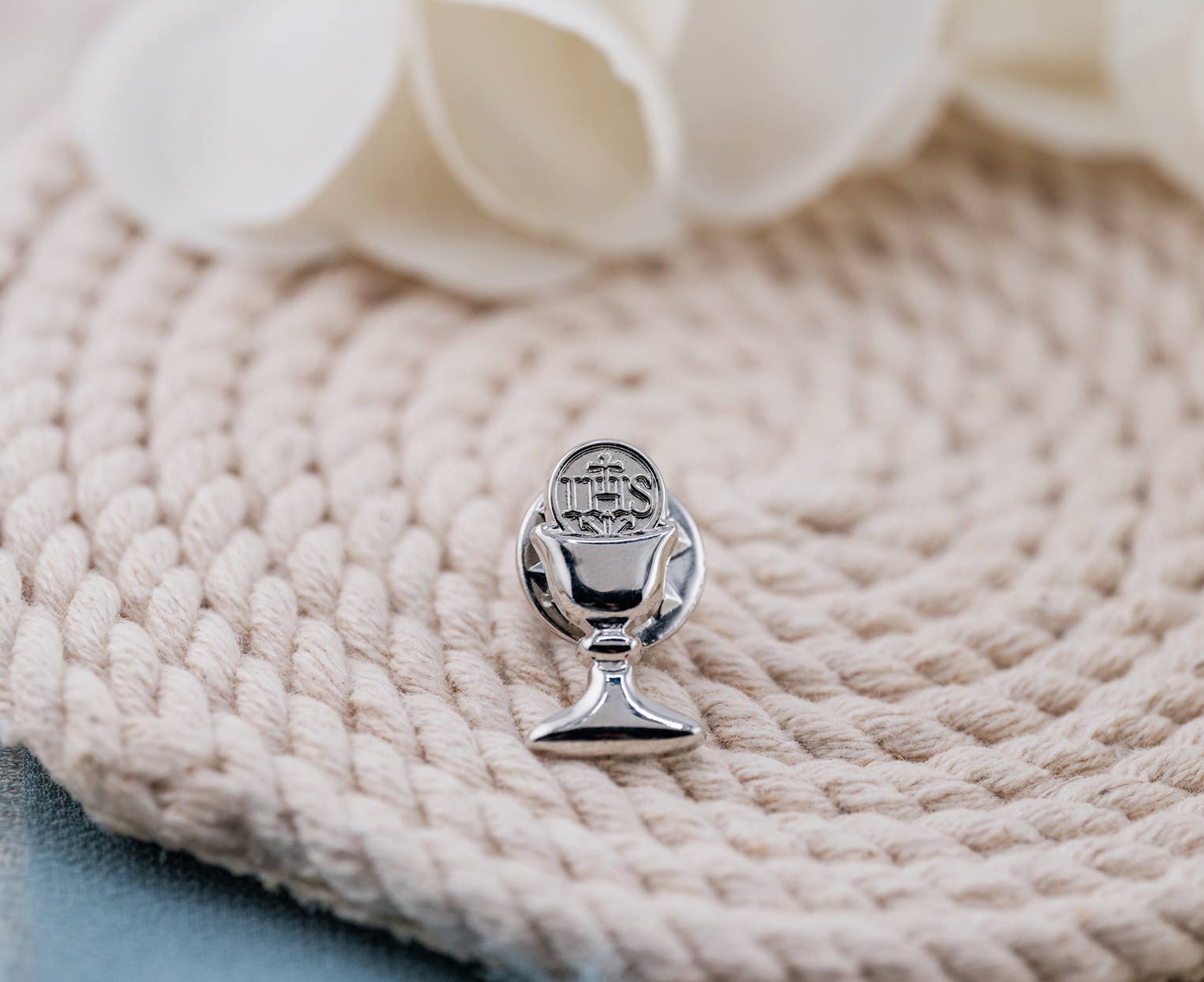Boys First Communion Gift Chalice Tie Pin - Silver