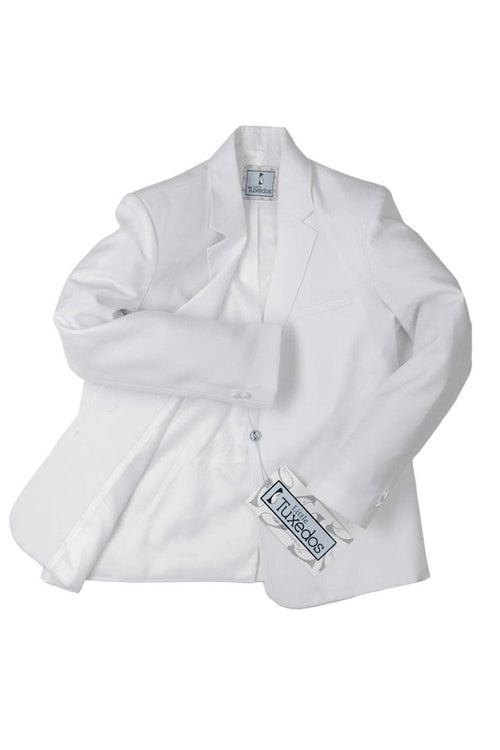 "Mason" Kids White Suit (5-Piece Set)