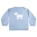 Dog Knit Sweater in Blue