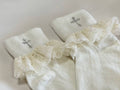 First Communion Girl's Socks Pearl White Color W/C