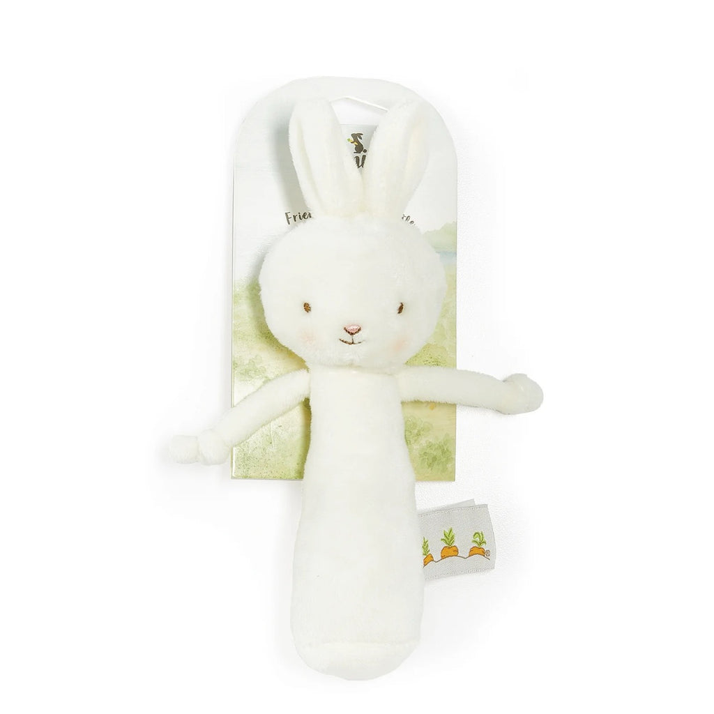 Friendly chime rattle white bunny