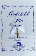 God Child Pin W/ Gold Cross