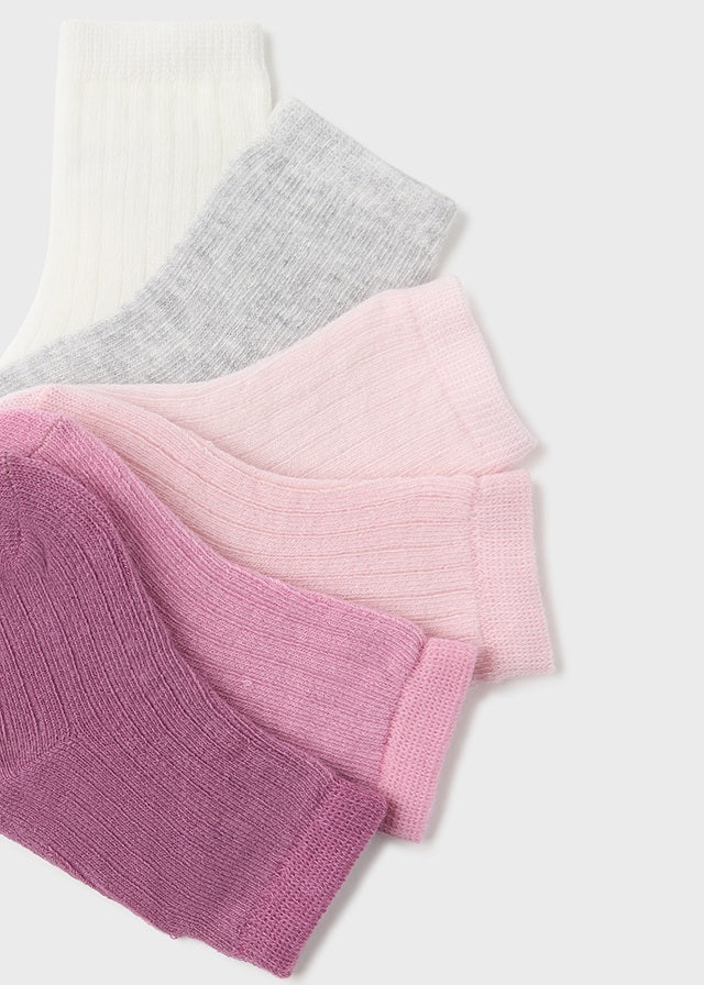 Set of 6 socks in Pink