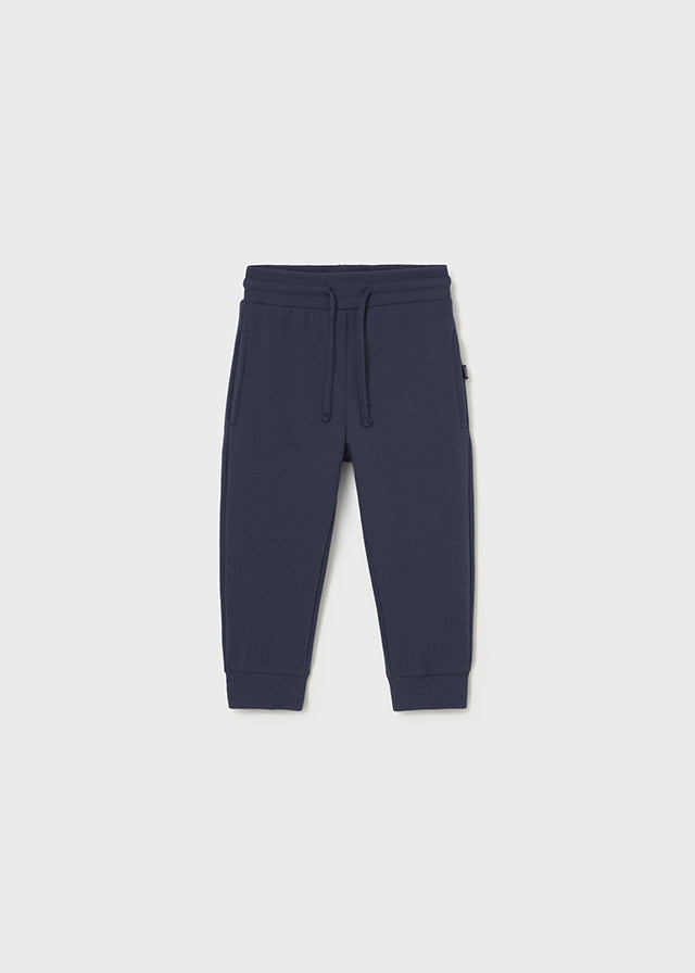 Baby Boy Basic cuffed fleece trousers