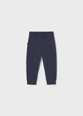 Baby Boy Basic cuffed fleece trousers