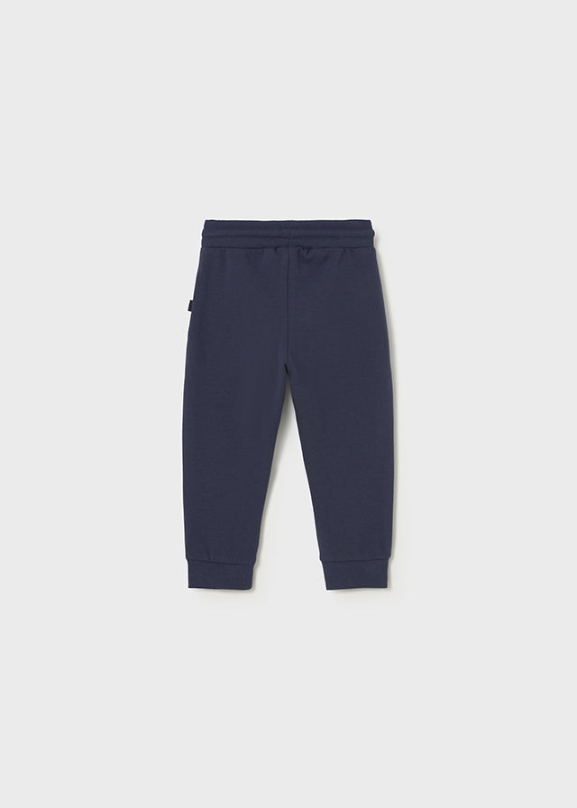 Baby Boy Basic cuffed fleece trousers