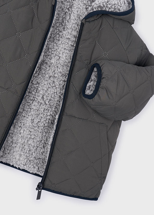 Reversible coat - faux sherpa