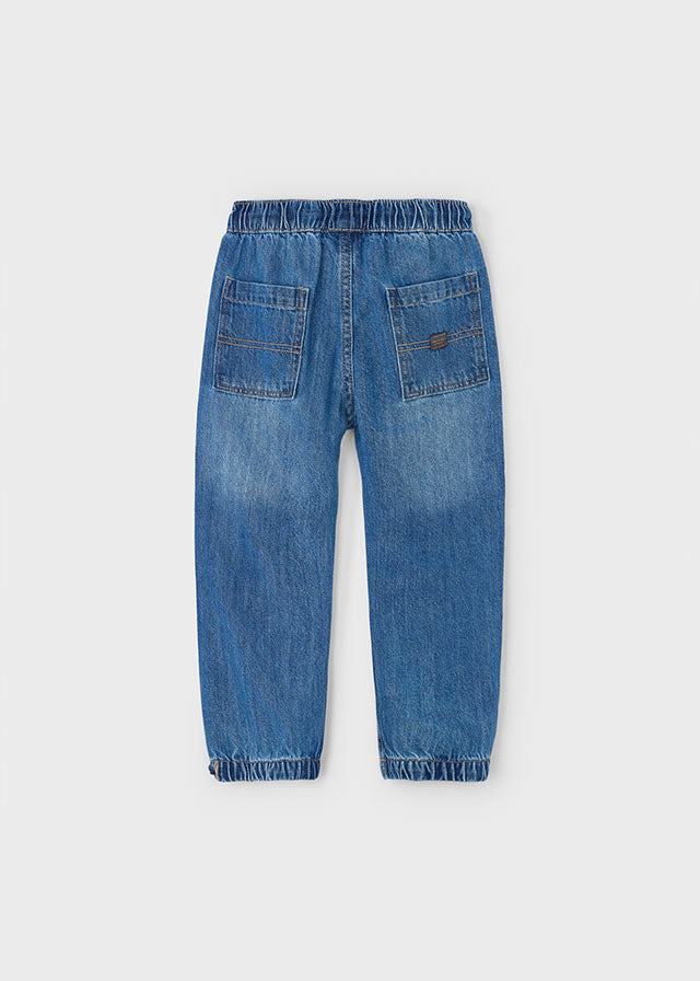 Parachute denim pants