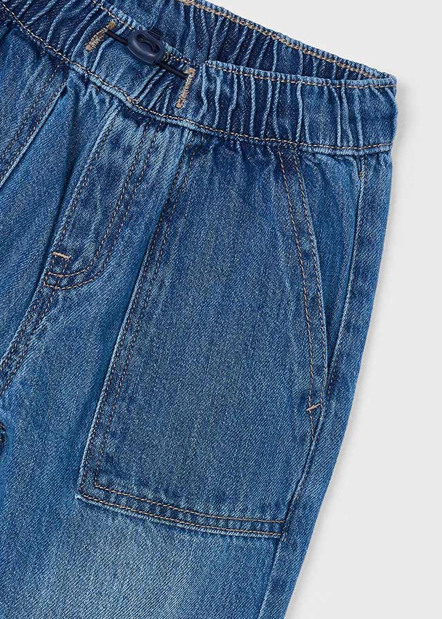 Parachute denim pants