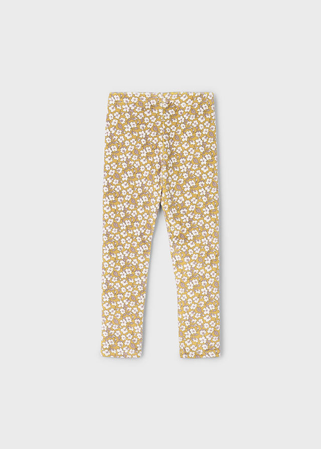 Print velvet leggings
