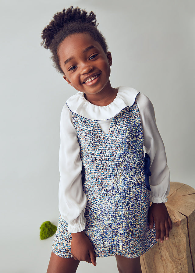 Combined pinafore dress
