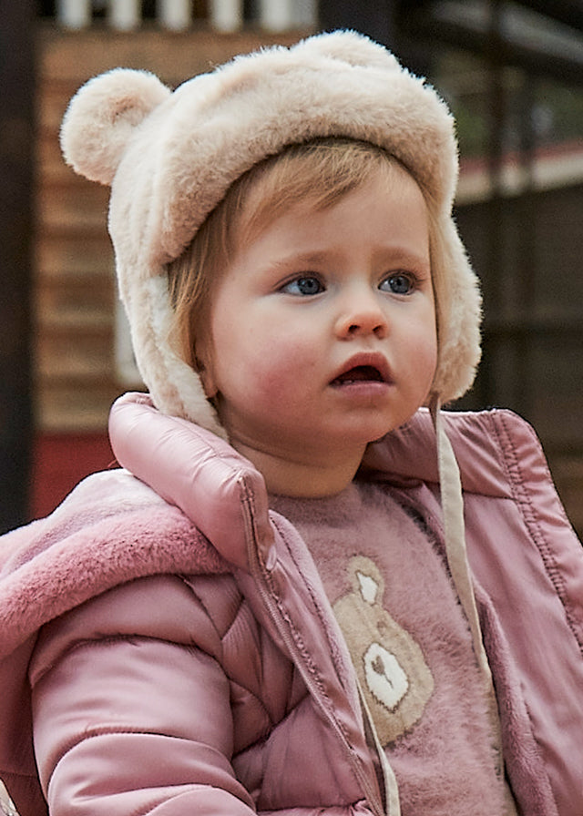 Fur hat & scarf set
