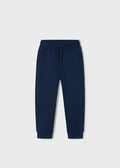 Basic cuffed fleece trousers