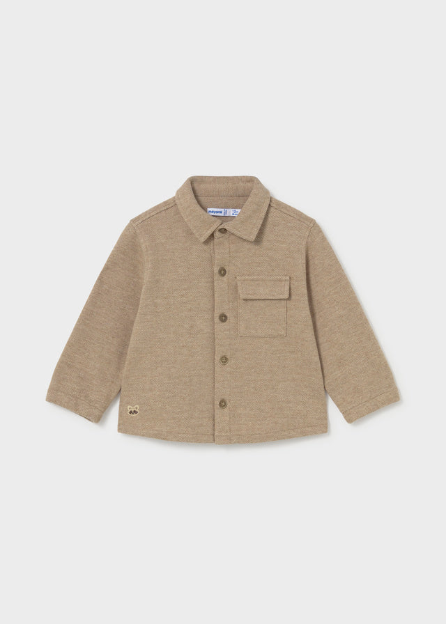 Comfort-knit overshirt