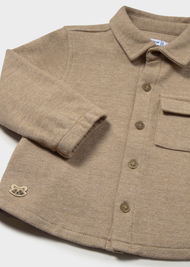 Comfort-knit overshirt
