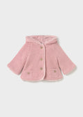 Pompon knit cardigan