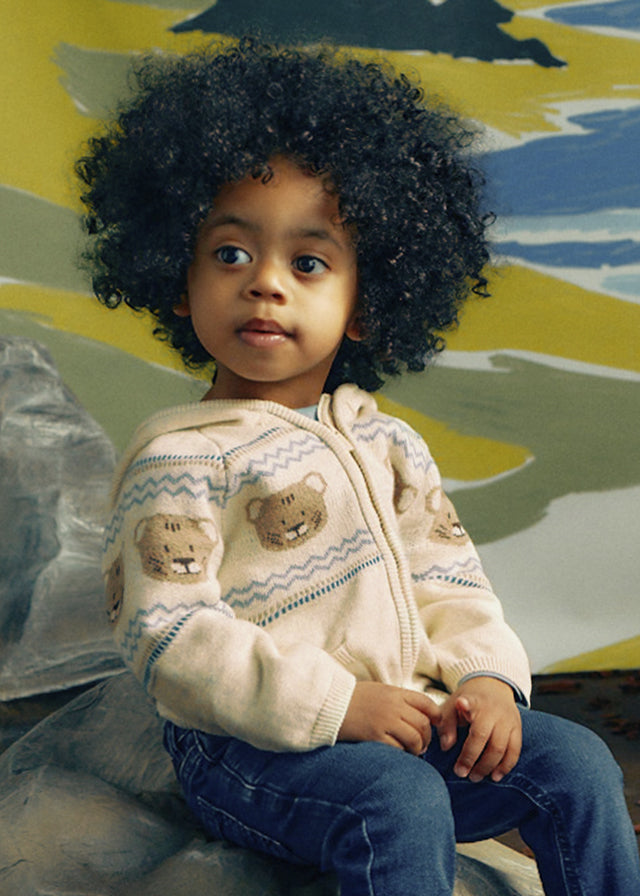 Jacquard knitting pullover