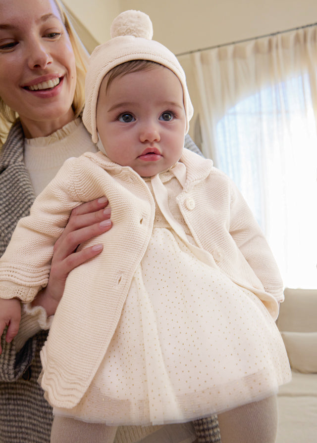 Knit coat with Hood