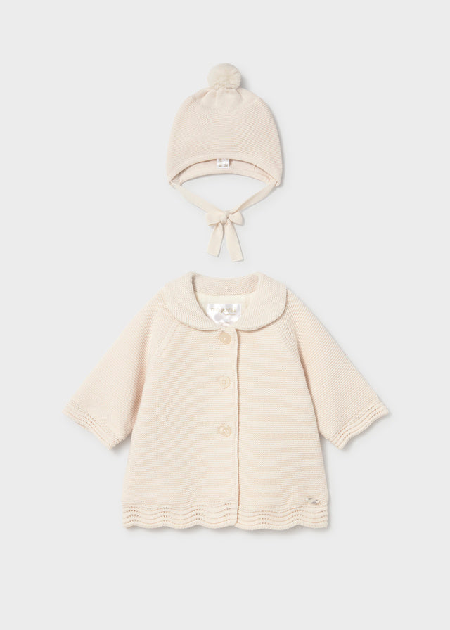 Knit coat with Hood