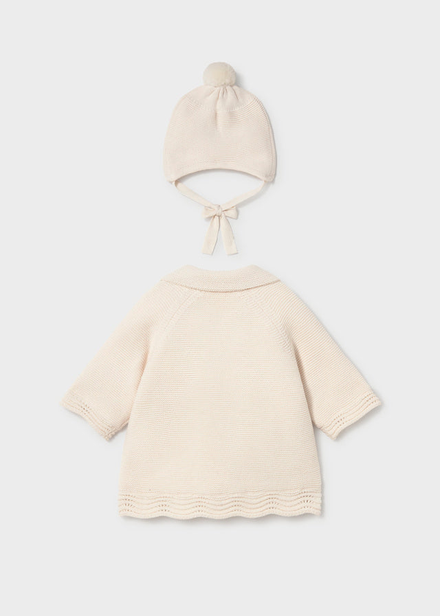 Knit coat with Hood
