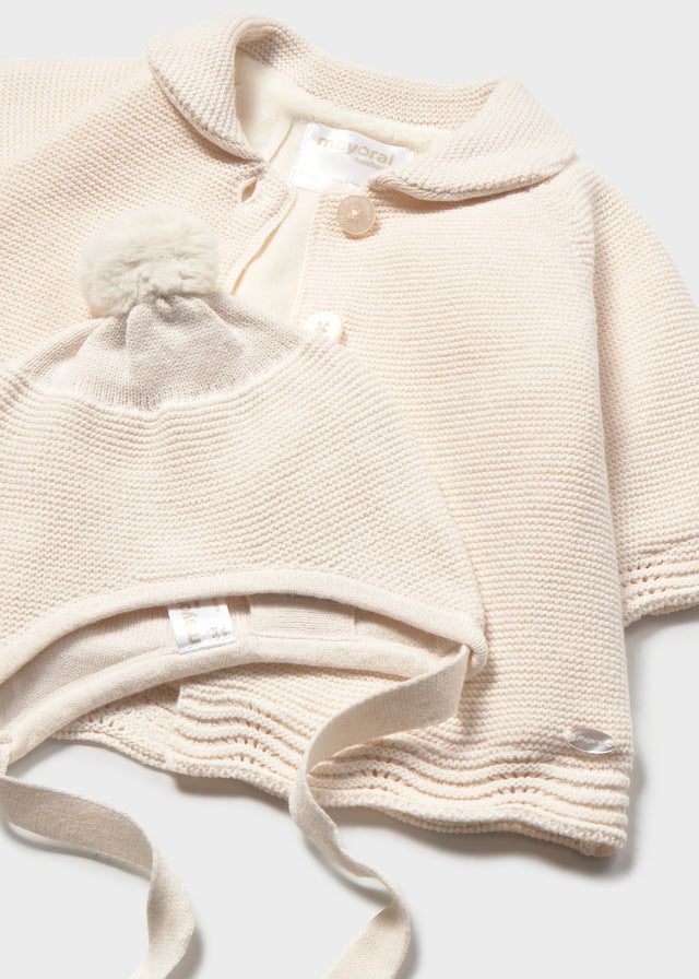 Knit coat with Hood