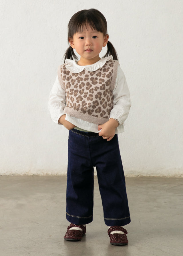 Attached vest pants set