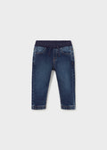 Soft denim jogger pants