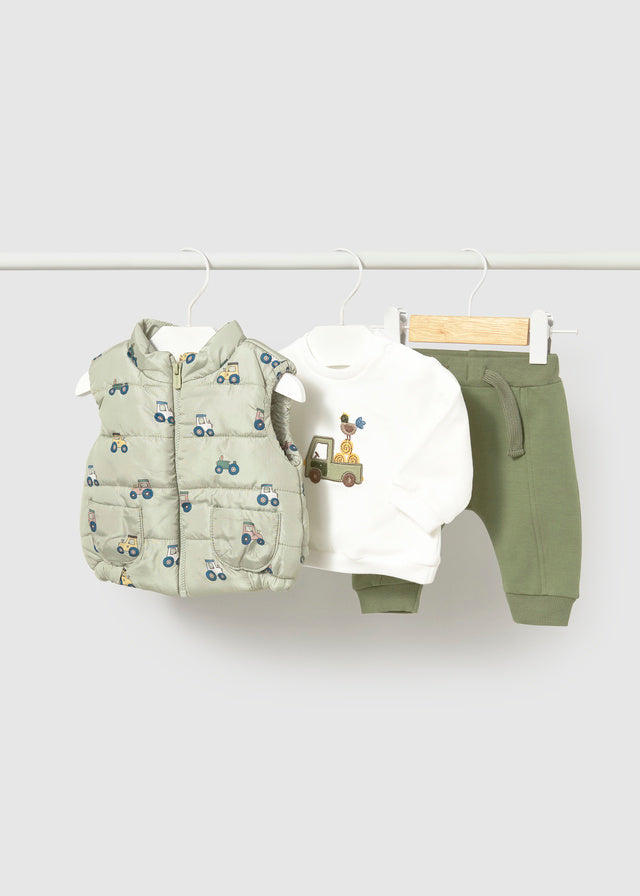 3-piece tracksuit w/vest