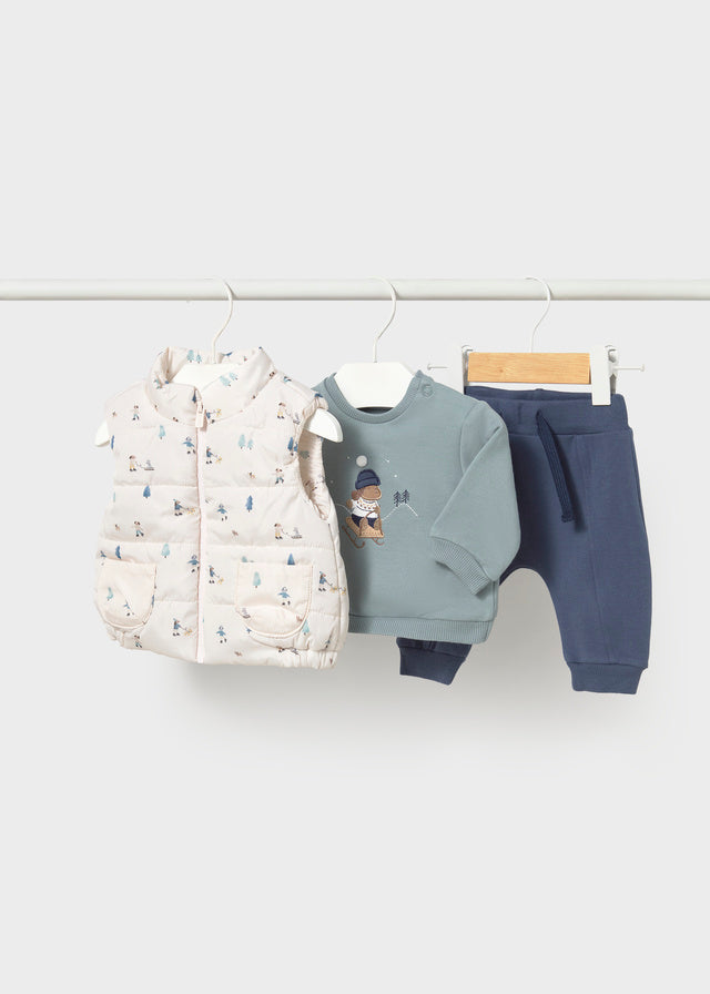3-piece tracksuit w/vest