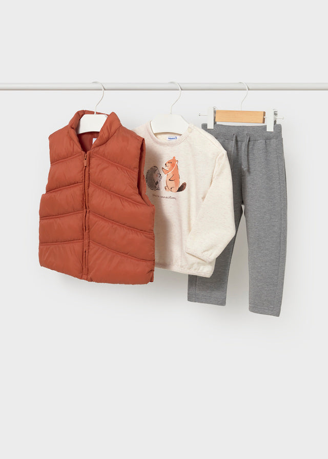 Pullover vest pant set