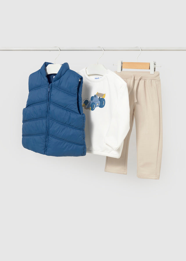 Pullover vest pant set