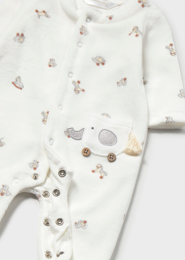 2 Pcs velour onesie