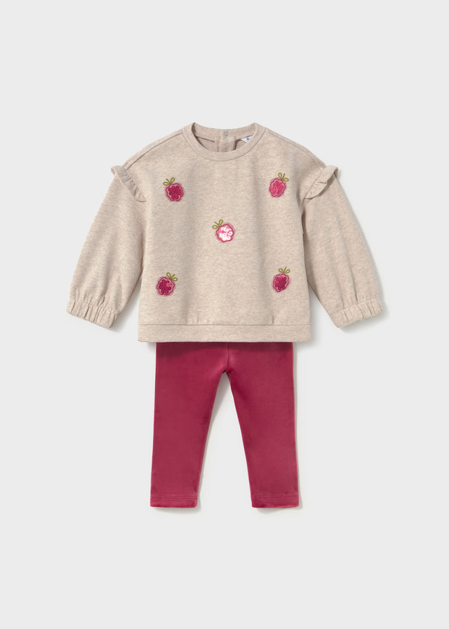 Velvet leggings set