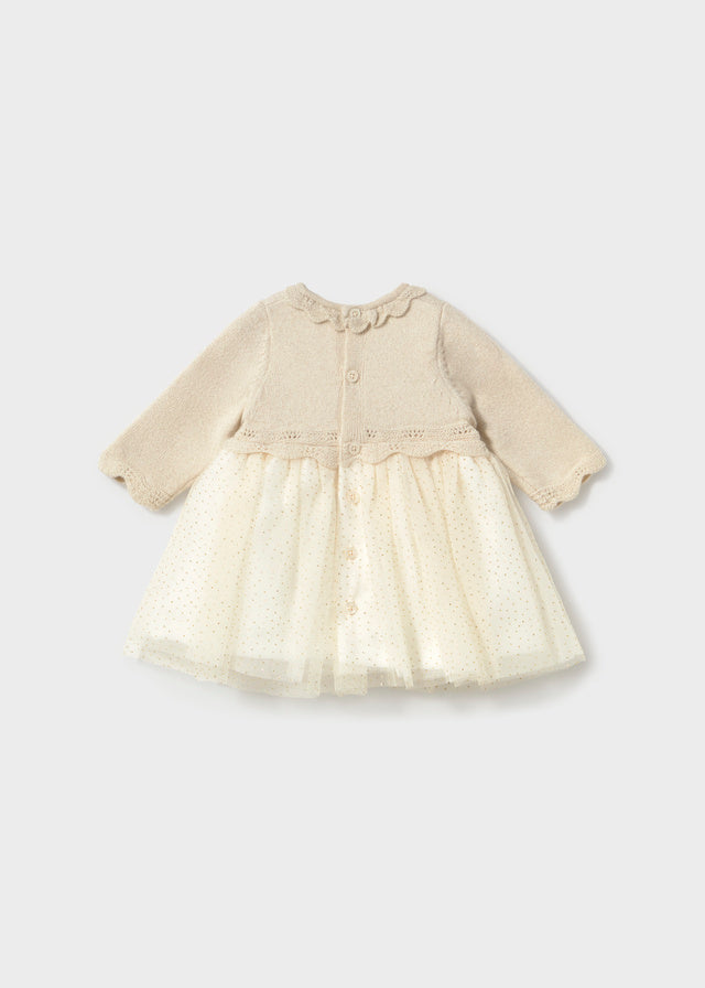 Tricot/tull dress