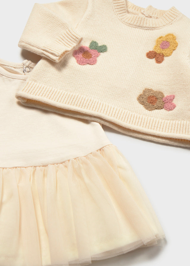 Tricot/tulle dress