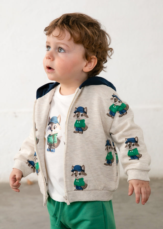 3-piece printed tracksuit
