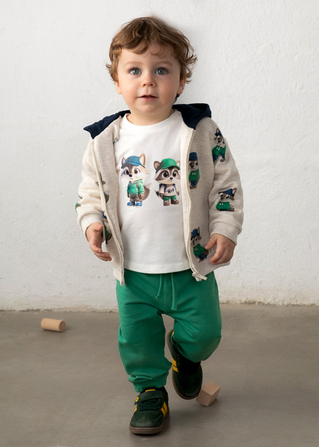 3-piece printed tracksuit