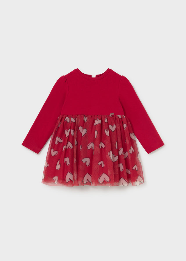 Knit tulle dress