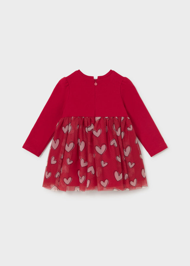 Knit tulle dress