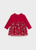 Knit tulle dress