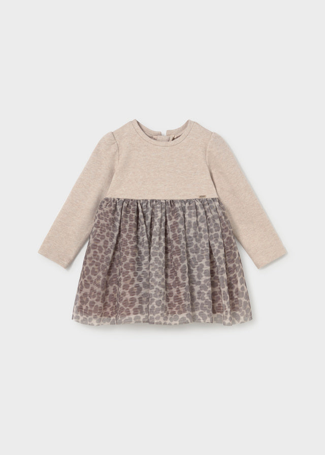 Knit tulle dress