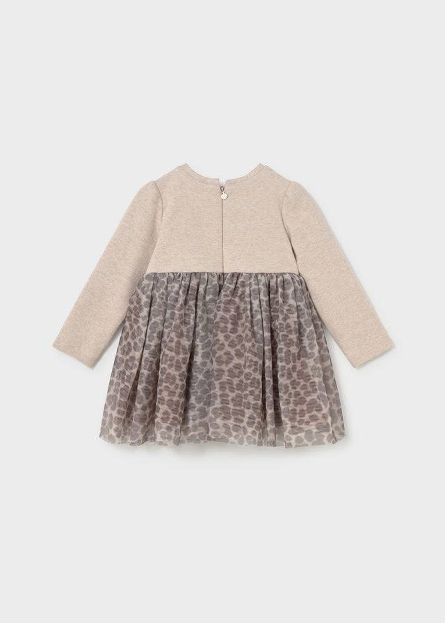 Knit tulle dress