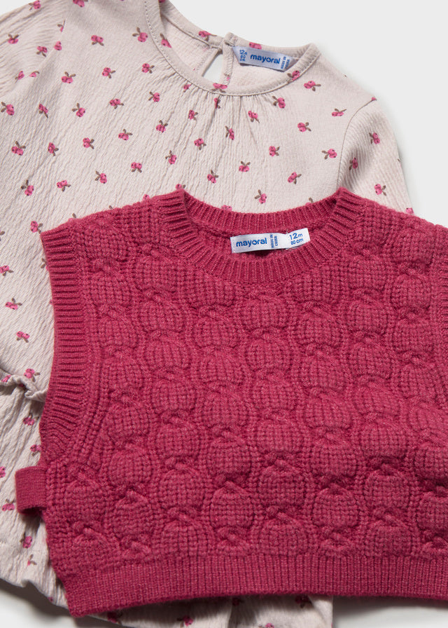 Knitted vest dress
