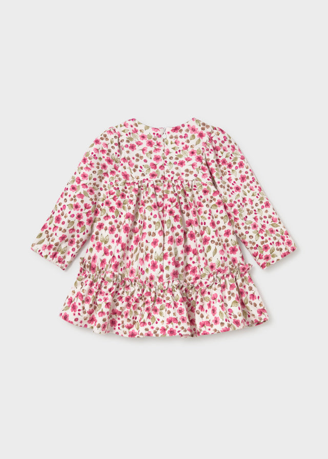 Printed velvet dress