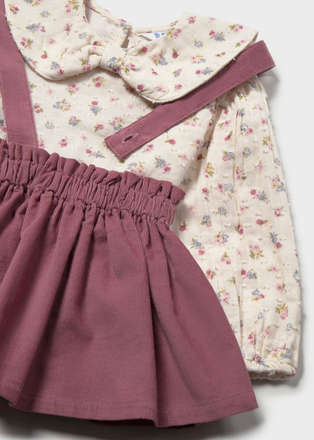 Skirt set w/ suspenders
