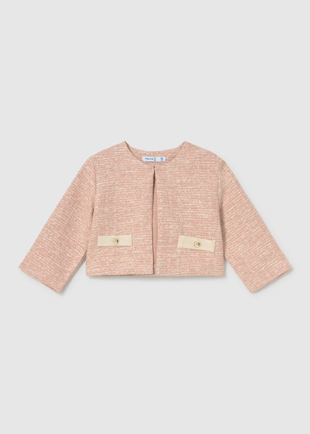 Tweed-knit skirt set