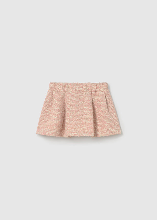 Tweed-knit skirt set