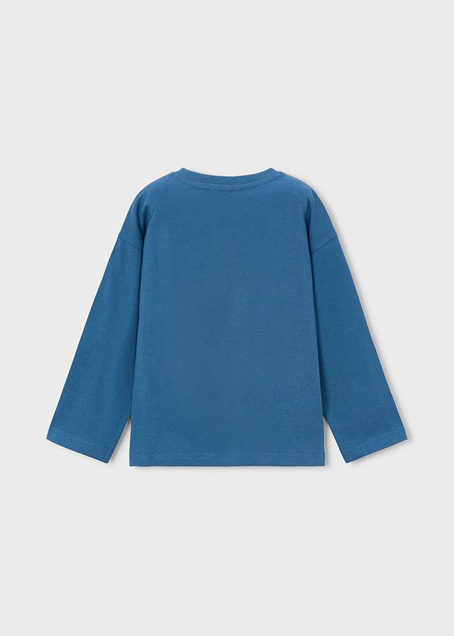 L/s t-shirt embossed pleats
