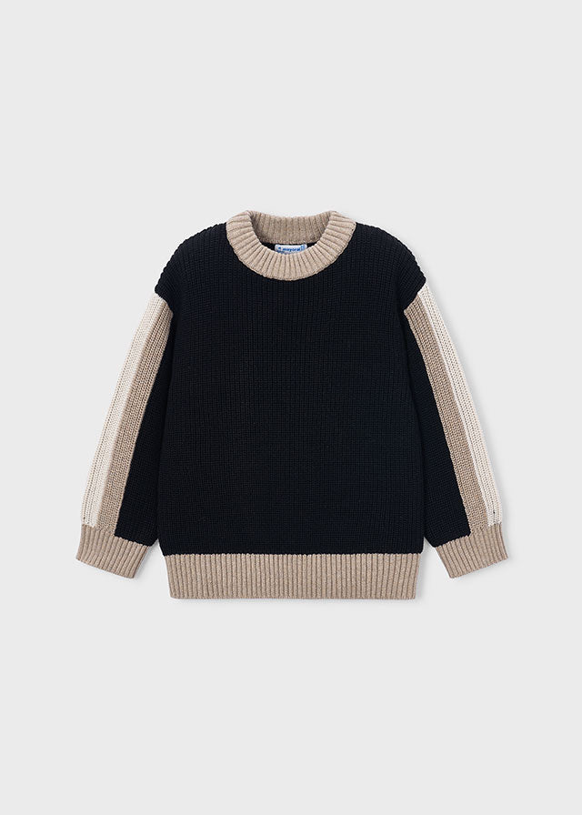 Contrast-detail sweater