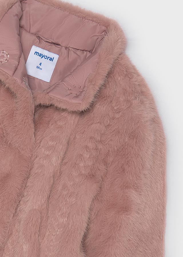 Faux-fur coat